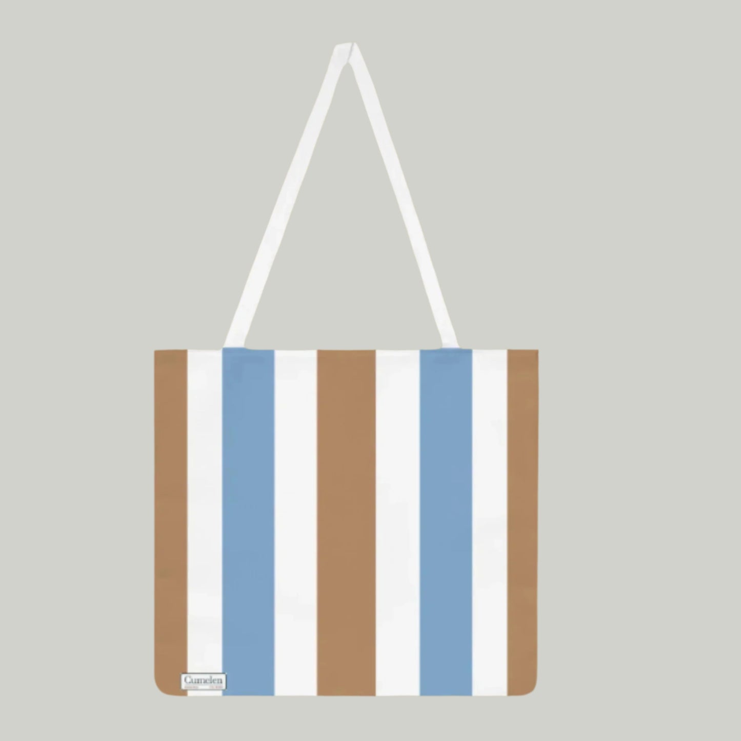 Tote Bag with Vertical Stripes - Spring Summer Feel Good Gift