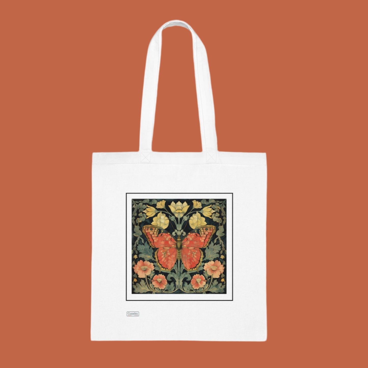 Cotton Tote Butterfly Mosaic Design