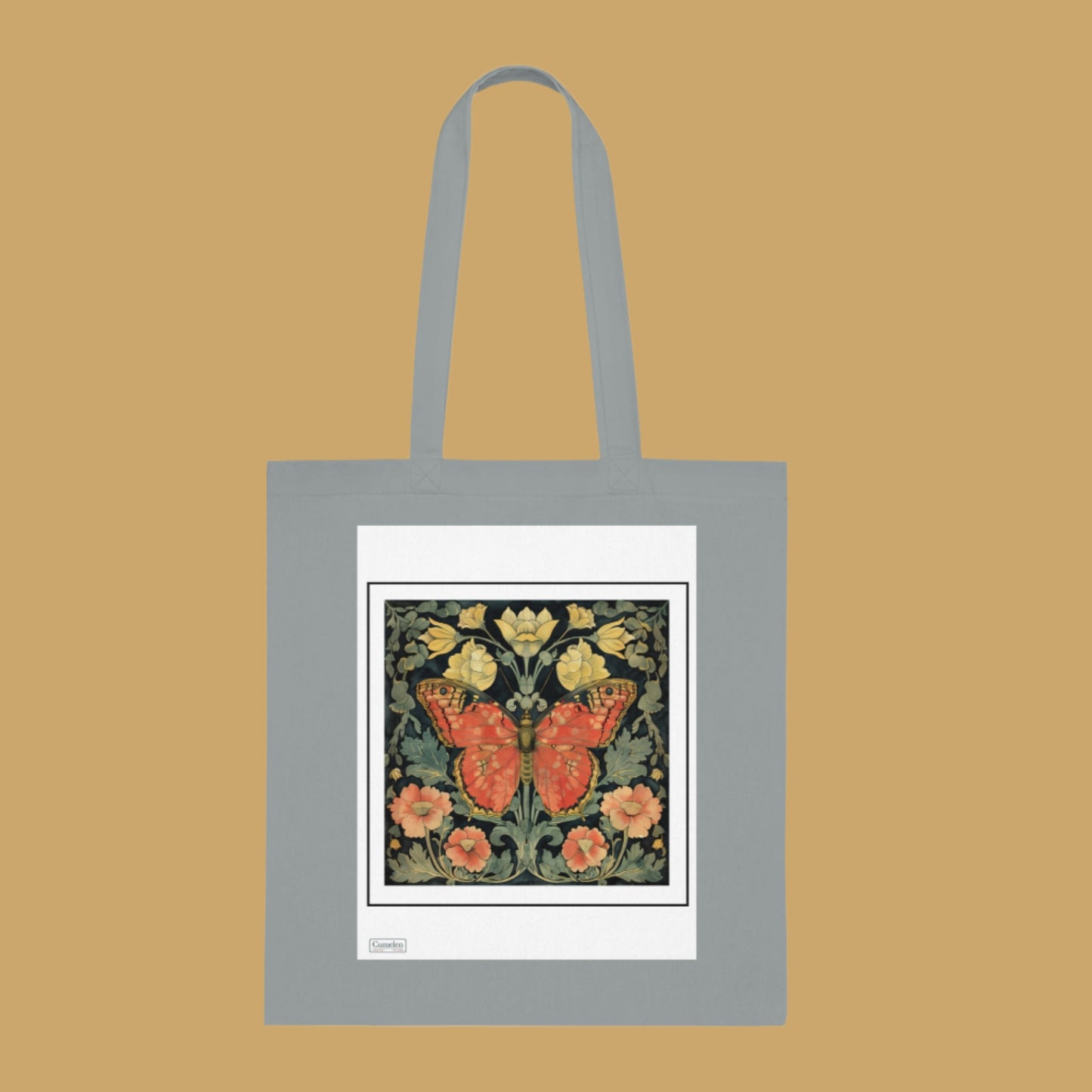 Cotton Tote Butterfly Mosaic Design