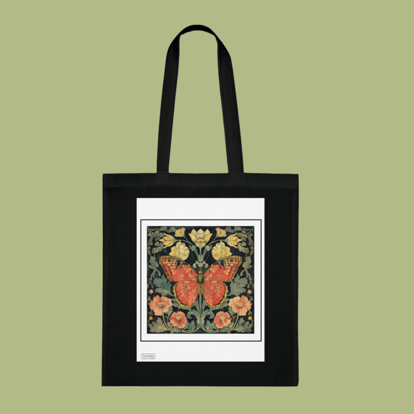 Cotton Tote Butterfly Mosaic Design