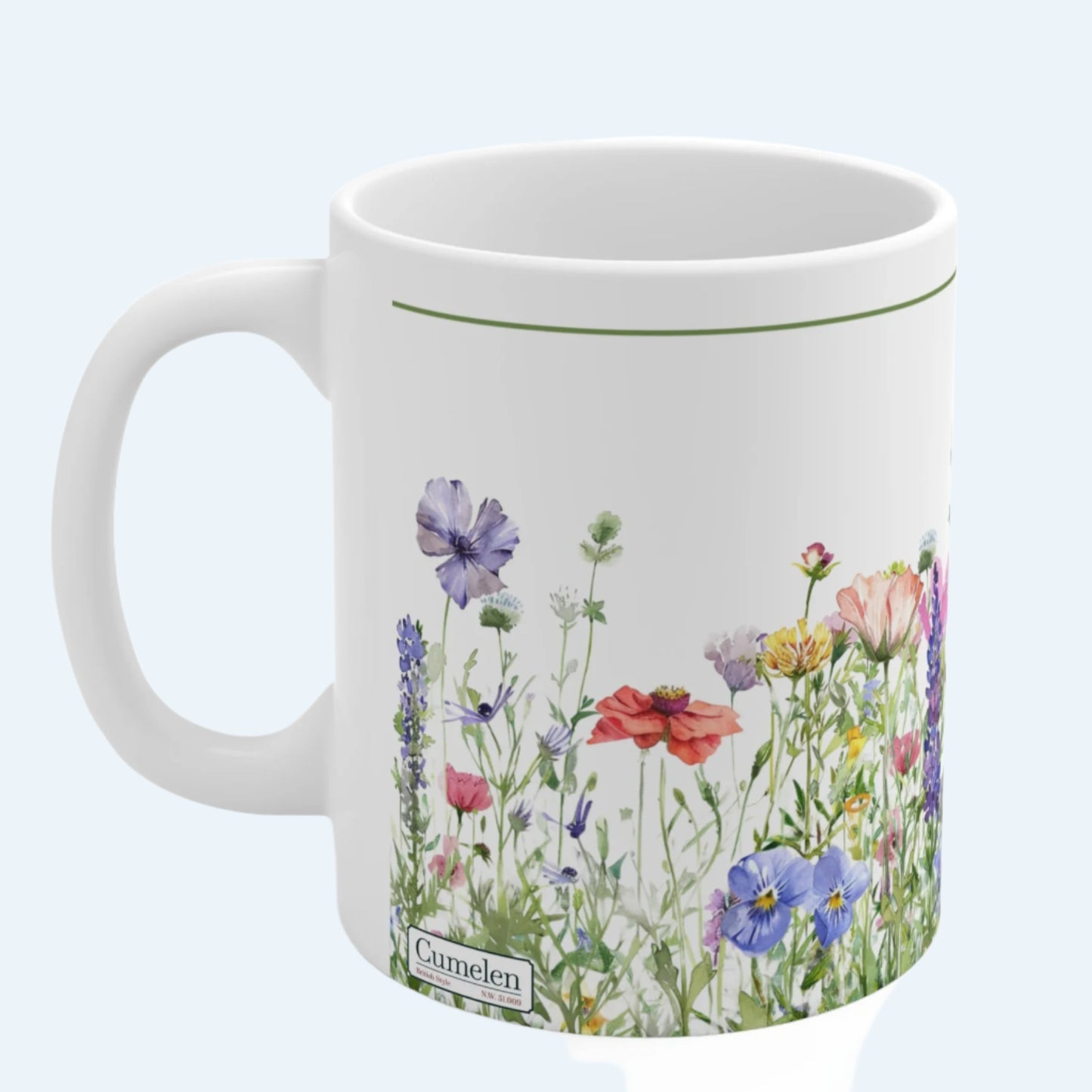 Mug British Wild Flowers Charm 11oz 15oz Ceramic