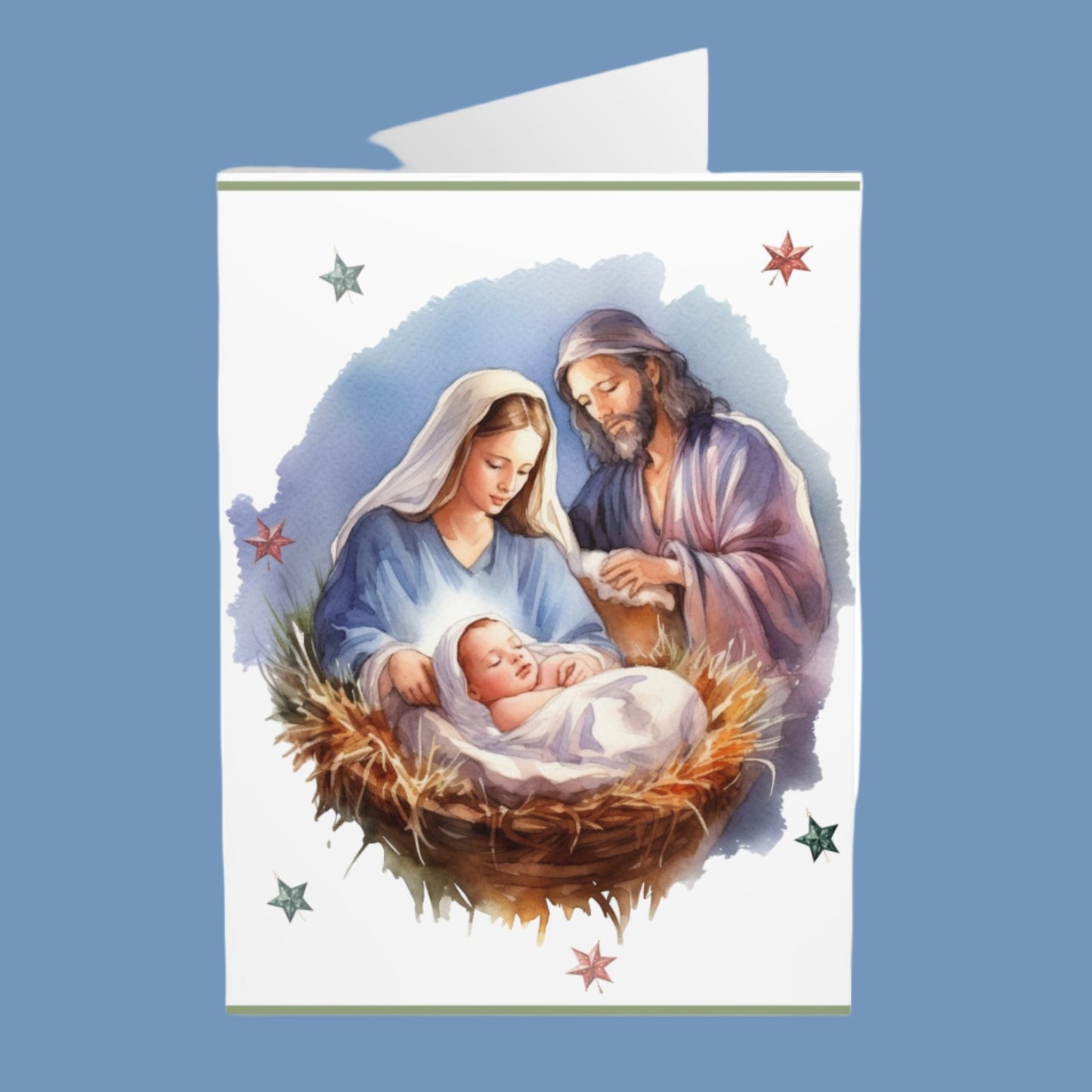 Christmas Greeting Cards. One Nativity design