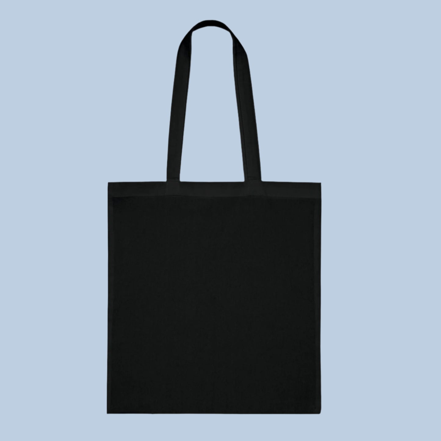 Cotton Tote Bag Passport Stamps Printed - White Grey Blue Red