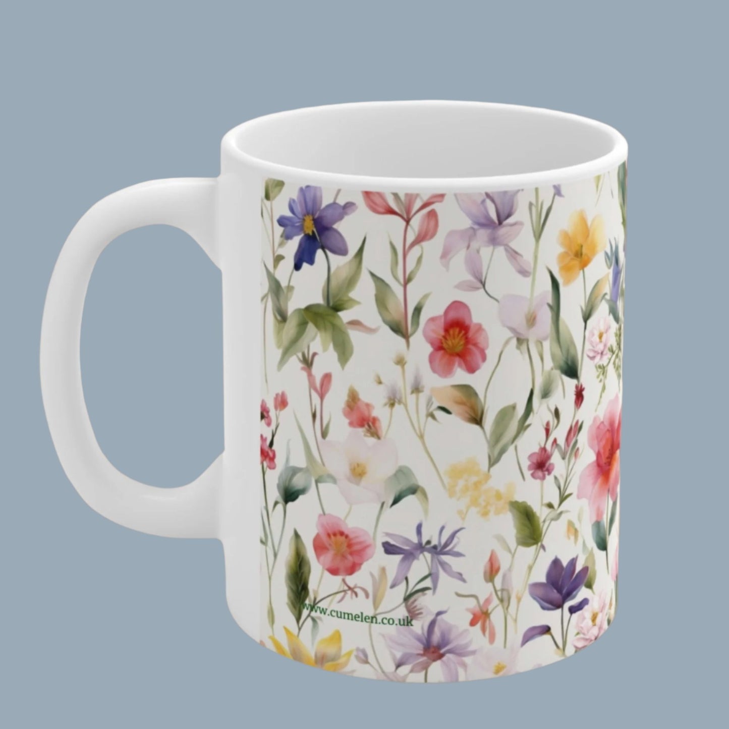 Wild Flowers Ceramic Coffee Mugs 11oz, 15oz
