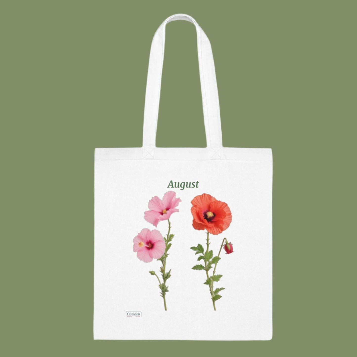 Birth Flower August Cotton Tote Bag