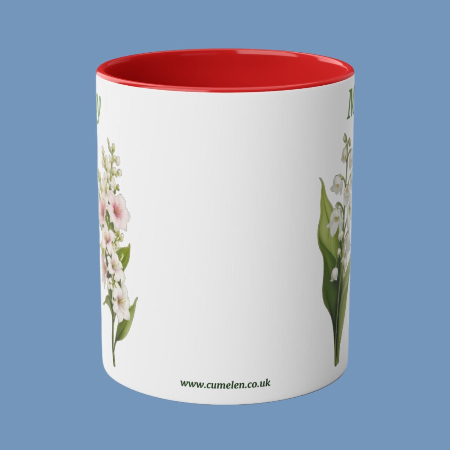 May Birth Flower Two-Tone Coffee Ceramic Mug 11oz