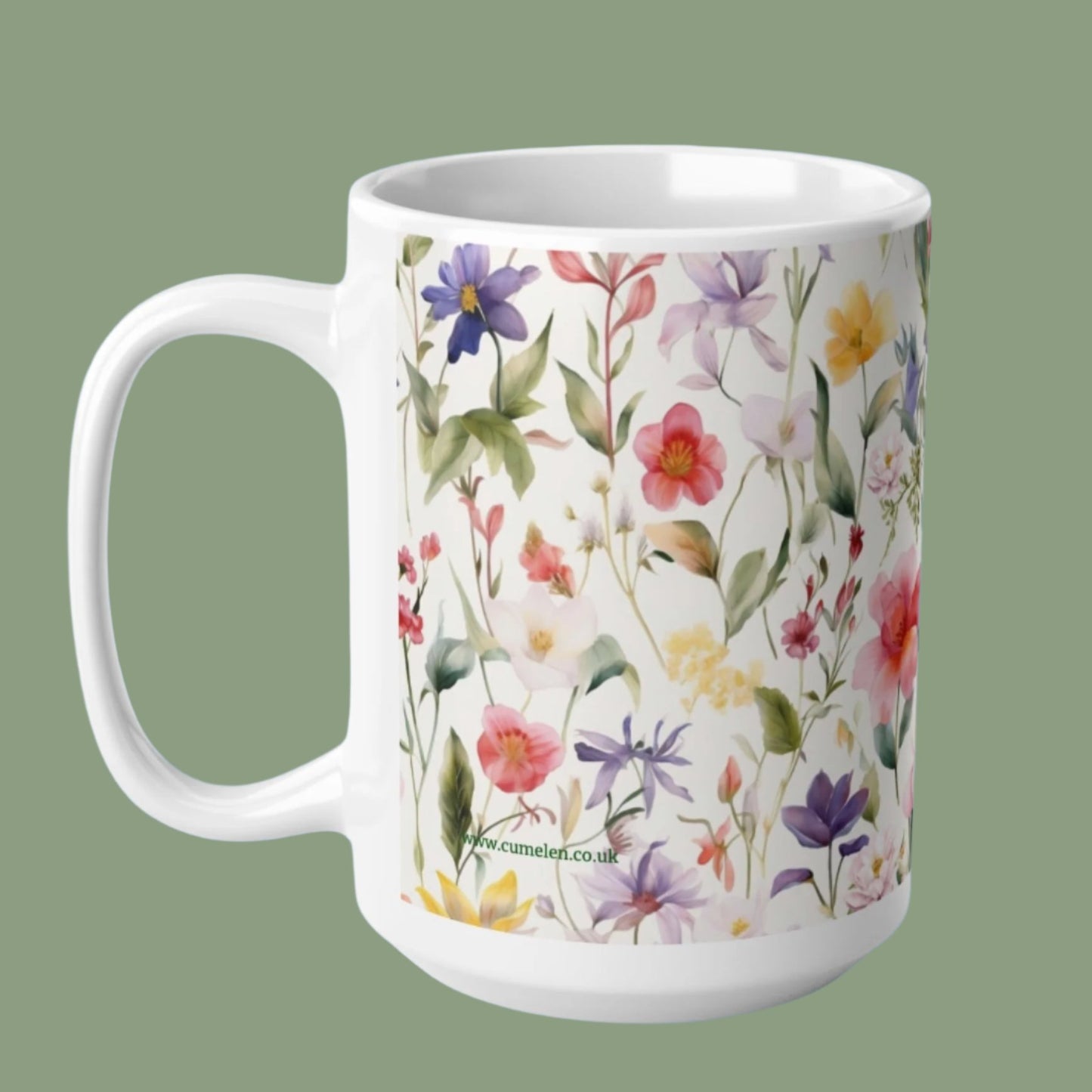 Wild Flowers Ceramic Coffee Mugs 11oz, 15oz
