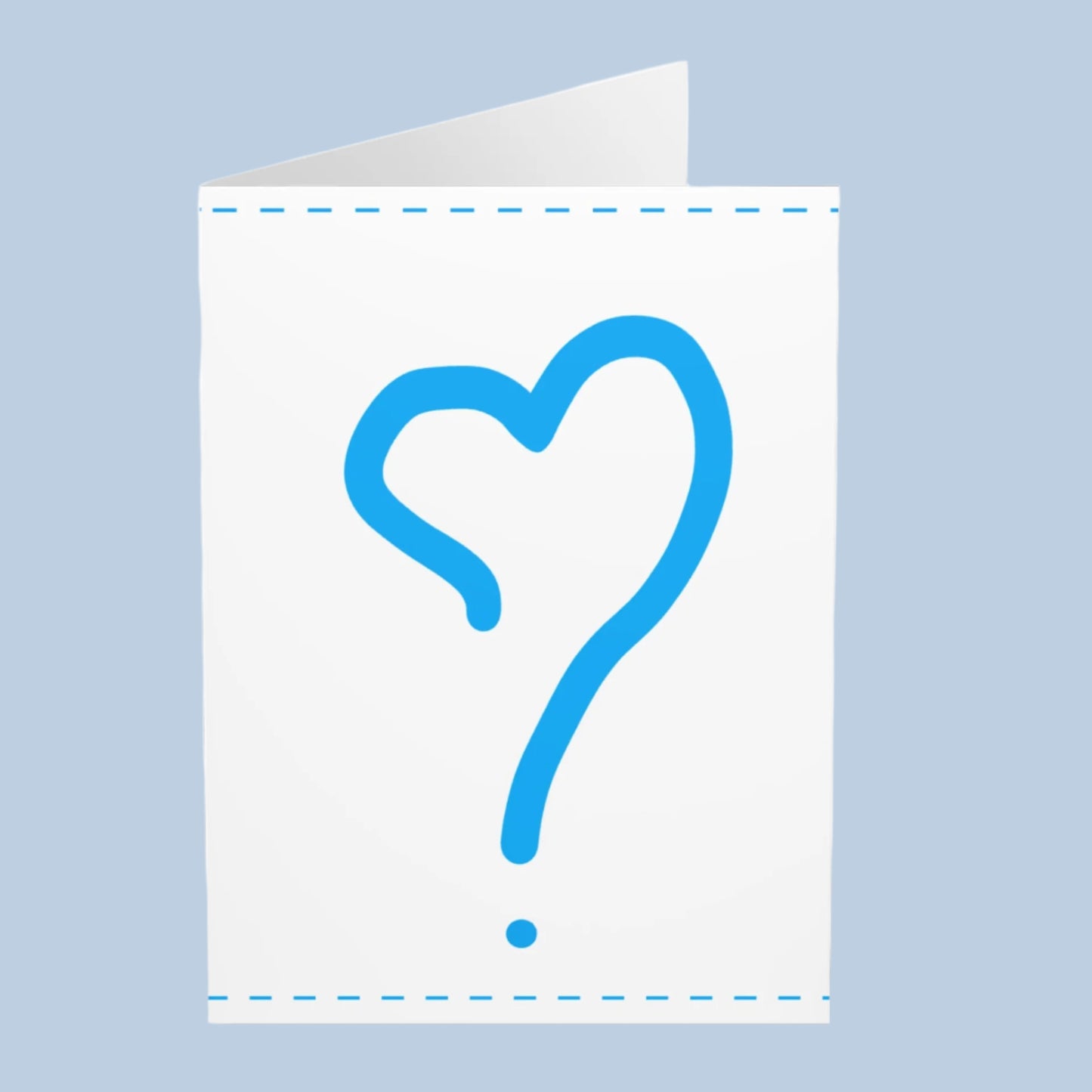 Greeting Cards 5 Pack Valentine's Day Heart Question Mark