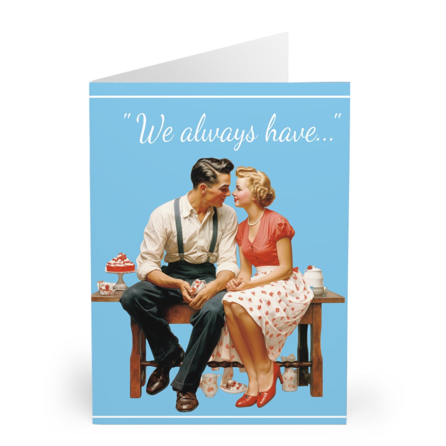 Greeting Cards Vintage Style Couple Pack of 5 - Gift for Birthdays and Special Occasions