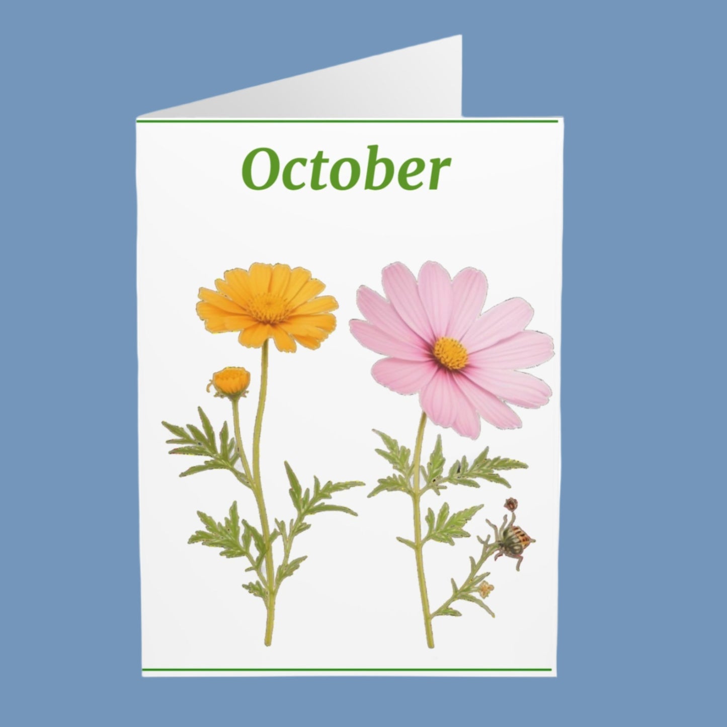 October Birth Flower Greeting Cards (5 Pack)