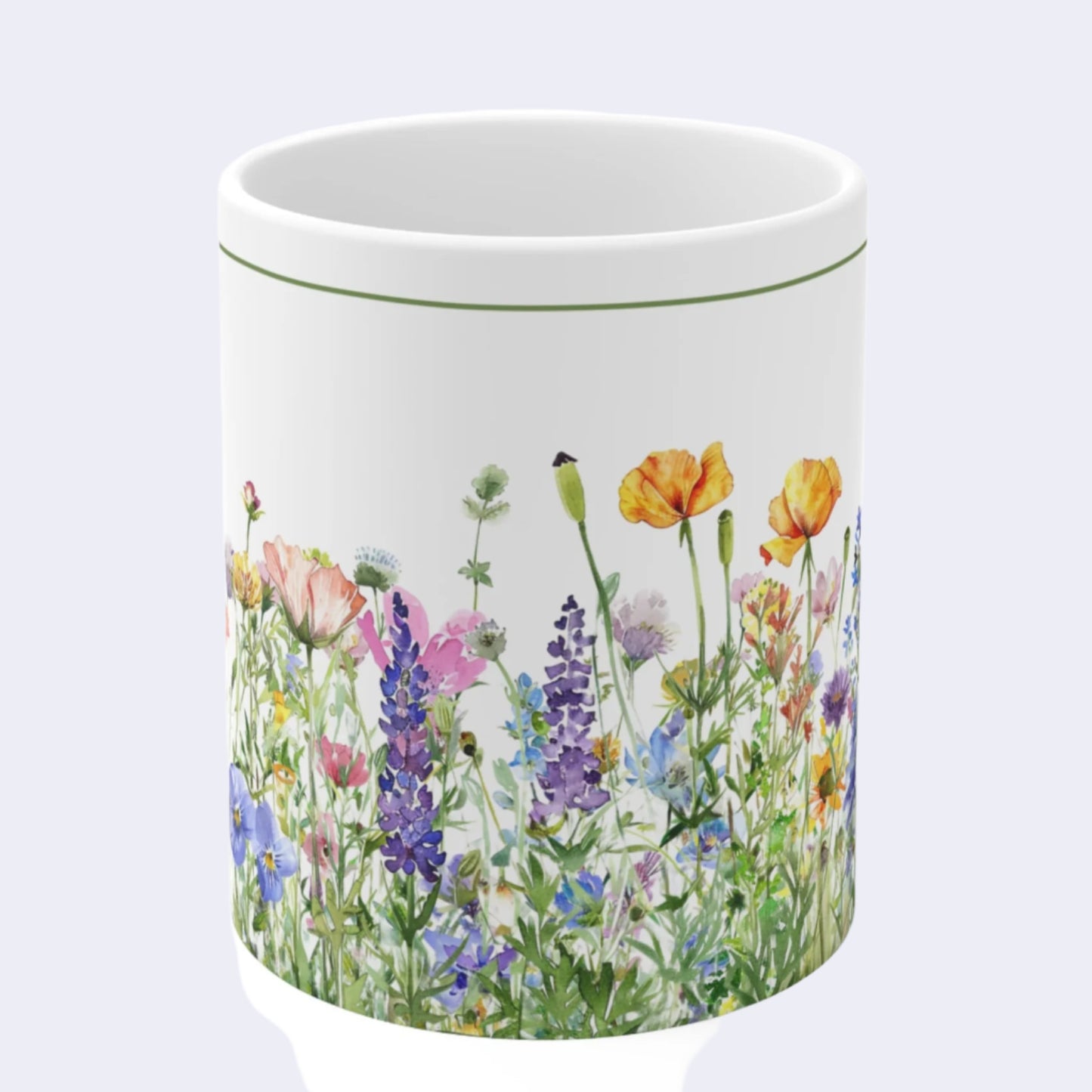 Mug British Wild Flowers Charm 11oz 15oz Ceramic